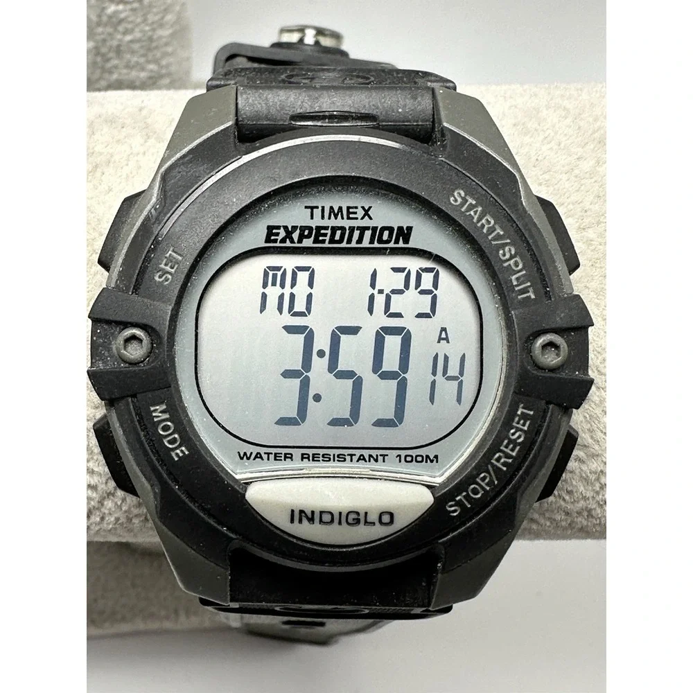 Timex T40941 Mens 334 Watch New Battery Expedition Indiglo Compass 42MM 8.5
